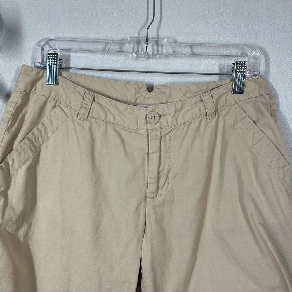 Columbia | 100% Cotton Khaki Bermuda Shorts Hiking Light Tan Women’s Size 10 - Picture 3 of 11